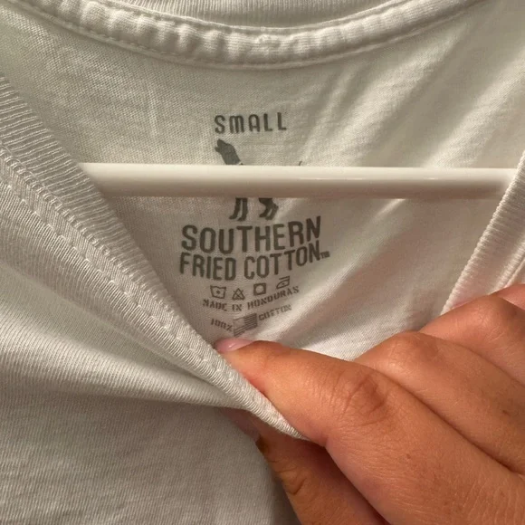 Southern Fried Cotton Men's White T-Shirt - Picture 2 of 3